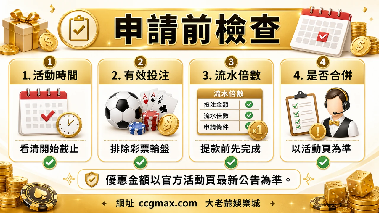 大老爺娛樂城優惠申請前檢查 活動時間有效投注流水倍數