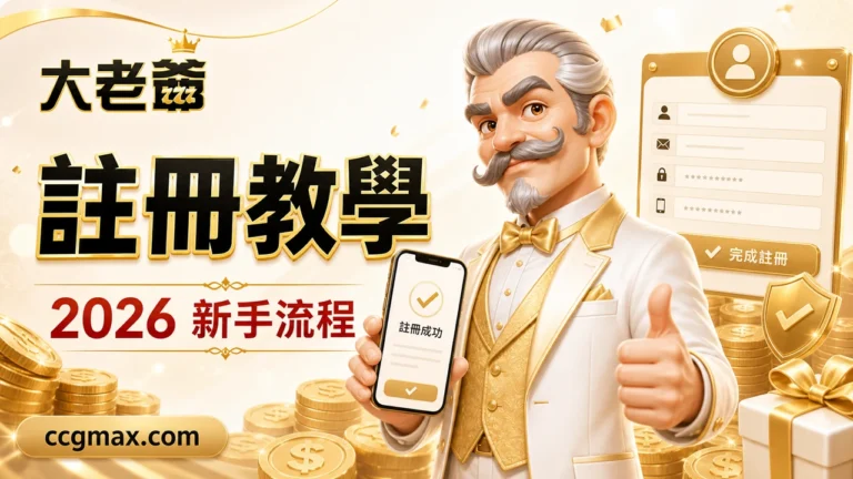 大老爺娛樂城註冊教學 2026新手流程