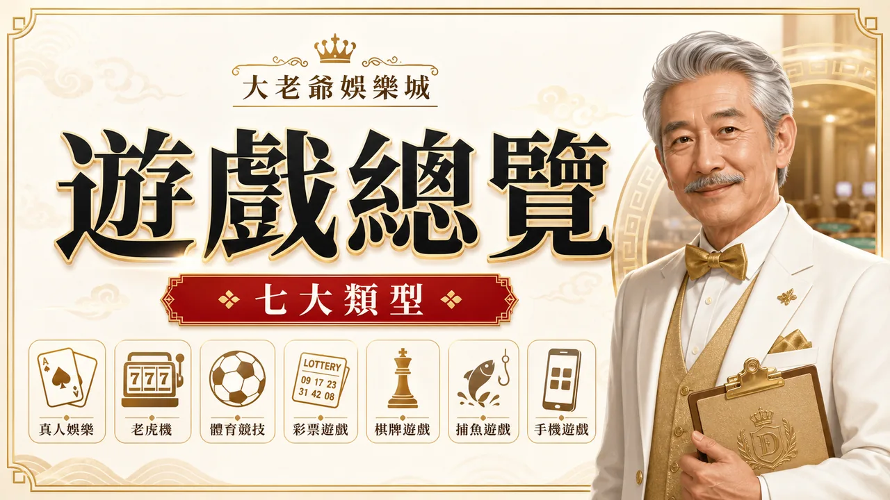 大老爺娛樂城遊戲總覽七大類型精選圖