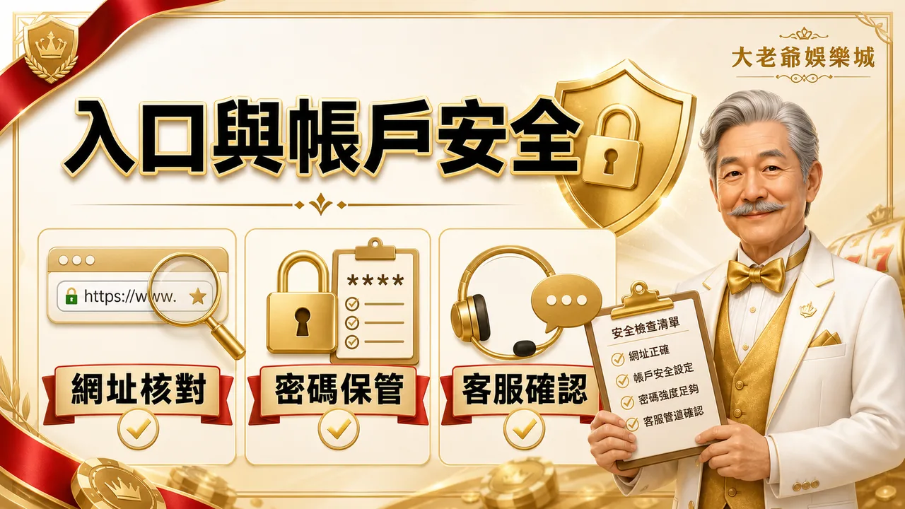 大老爺娛樂城官方入口與帳戶安全檢查圖