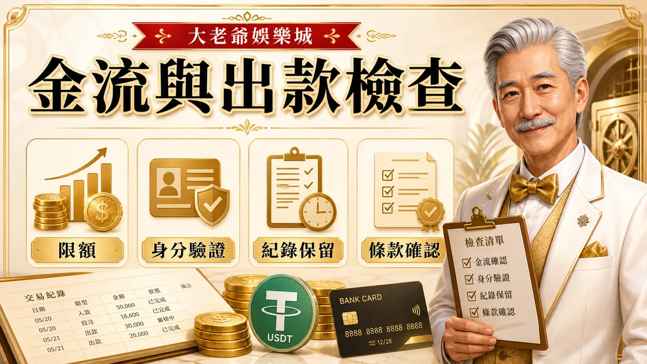 大老爺娛樂城金流與出款檢查圖
